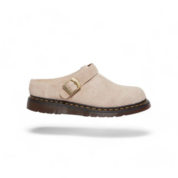 Dr. Martens Isham Taupe Shearling Slingback Mules Sandals Unisex US W-9 M-8 _A1 - Picture 15 of 16